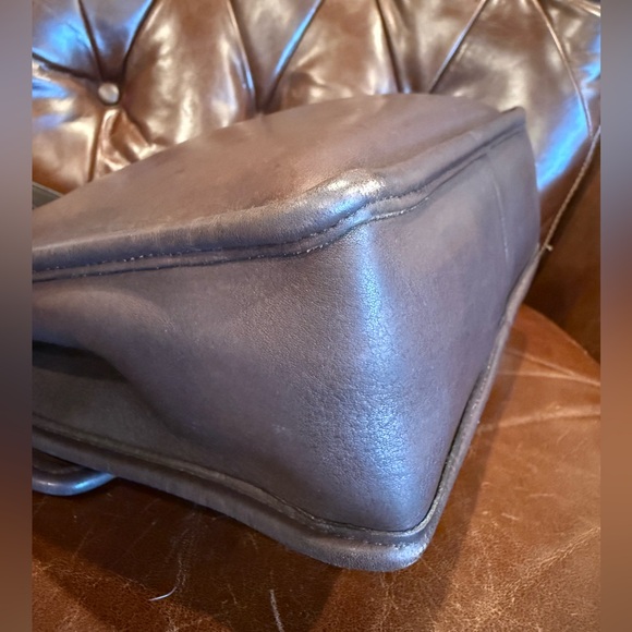 VTG COACH #9927 Willis Top Handle Satchel Leather Bag Mahogany Brown 2000 Y2K - Picture 11 of 11